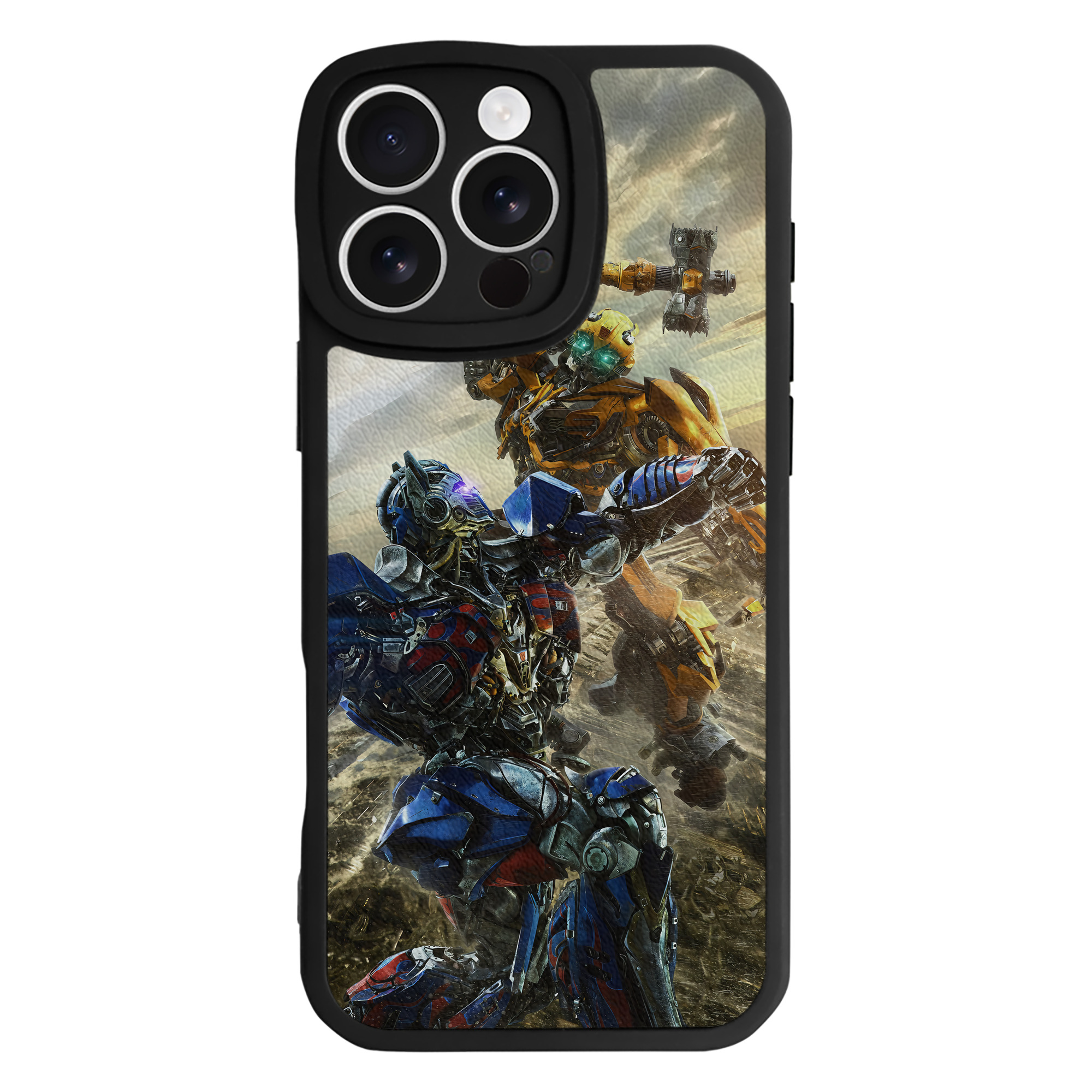 （画像用） Transformers トランスフォーマー 【iPhone 16シリーズ対応】シリコンスマホケース（レザー調） 材質：シリコン